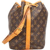 Louis Vuitton Canvas Monogram Sac Noe Petit Shoulder Bag