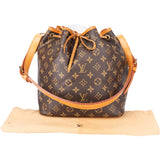 Louis Vuitton Canvas Monogram Sac Noe Petit Shoulder Bag