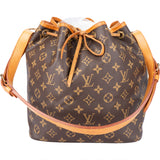 Louis Vuitton Canvas Monogram Sac Noe Petit Shoulder Bag