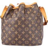 Louis Vuitton Canvas Monogram Sac Noe Petit Shoulder Bag