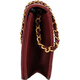 Chanel Quilted Lambskin 24K Gold Single Flap Crossbody Bag