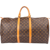Louis Vuitton Canvas Monogram Keepall 55