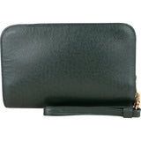 Louis Vuitton Green Taiga Leather Baikal Clutch