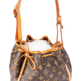 Louis Vuitton Canvas Monogram Sac Noe Petit Shoulder Bag