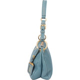Prada Blue Leather Cleo Shoulder Bag