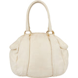 Prada White Calfskin Vitello Handbag
