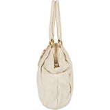 Prada White Calfskin Vitello Handbag