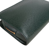 Louis Vuitton Green Taiga Leather Baikal Clutch