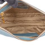 Prada Blue Leather Cleo Shoulder Bag