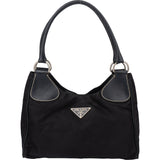 Prada Black Nylon Triangle Handbag