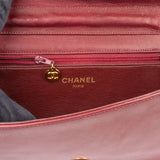 Chanel Quilted Lambskin 24K Gold Single Flap Crossbody Bag