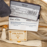 Prada White Calfskin Vitello Handbag