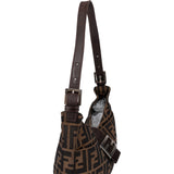 Fendi FF Monogram Baguette Buckle Shoulder Bag