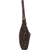 Fendi FF Monogram Baguette Buckle Shoulder Bag