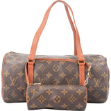 Louis Vuitton Canvas Monogram Papillon Handbag Set