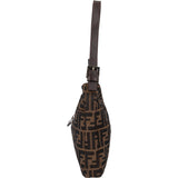 Fendi FF Monogram Baguette Buckle Shoulder Bag