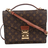 Louis Vuitton Canvas Monogram Monceau Handbag