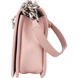 Chanel Quilted Lambskin Boy Single Flap Crossbody Bag
