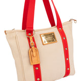 Louis Vuitton Cotton Antigua Cabas MM Handbag