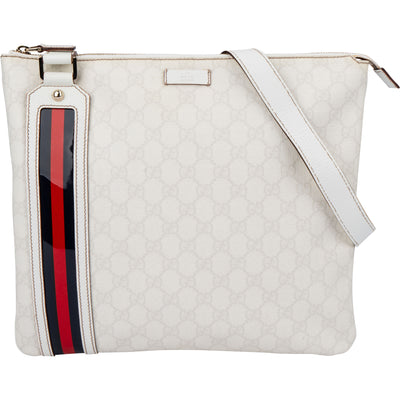 Gucci Canvas GG Monogram Crossbody Side Bag - vintageandkickz