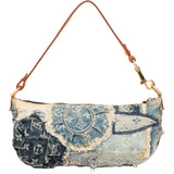 Louis Vuitton Denim Patchwork Monogram Pochette Shoulder Bag