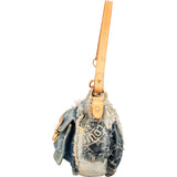 Louis Vuitton Denim Patchwork Monogram Pochette Shoulder Bag