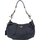 Prada Blue Nylon Triangle Shoulder Bag