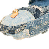 Louis Vuitton Denim Patchwork Monogram Pochette Shoulder Bag