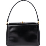 Gucci Black Leather Turnlock Handbag