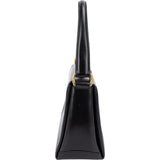 Gucci Black Leather Turnlock Handbag