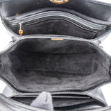 Gucci Black Leather Turnlock Handbag