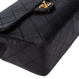 Chanel Quilted Lambskin 24K Gold Single Flap Crossbody Bag