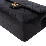 Chanel Quilted Lambskin 24K Gold Single Flap Crossbody Bag