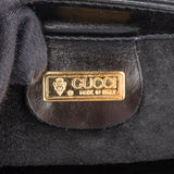 Gucci Black Leather Turnlock Handbag