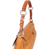 Prada Brown Leather Triangle Baguette Shoulder Bag
