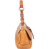 Prada Brown Leather Triangle Baguette Shoulder Bag