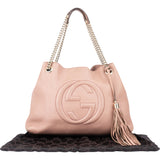 Gucci Pink Leather Soho Crossbody Bag