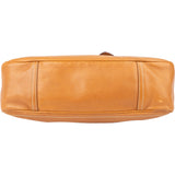 Prada Brown Leather Triangle Baguette Shoulder Bag