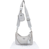 Prada Nylon Triangle Re-Edition Crossbody Bag