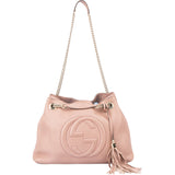 Gucci Pink Leather Soho Crossbody Bag