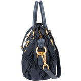 Prada Blue Quilted Nylon Handbag