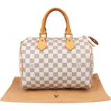 Louis Vuitton Damier Azur Monogram Speedy 25 Handbag