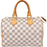 Louis Vuitton Damier Azur Monogram Speedy 25 Handbag
