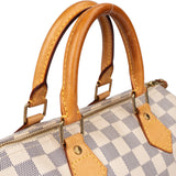 Louis Vuitton Damier Azur Monogram Speedy 25 Handbag