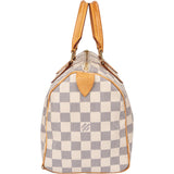 Louis Vuitton Damier Azur Monogram Speedy 25 Handbag