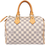 Louis Vuitton Damier Azur Monogram Speedy 25 Handbag