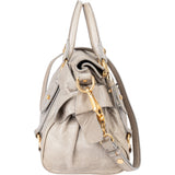 Miu Miu Grey Leather City Handbag