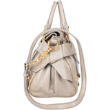 Miu Miu Grey Leather City Handbag