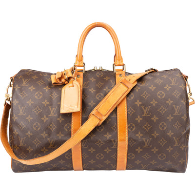 Louis Vuitton Canvas Monogram Keepall 45 Bandouliere