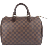 Louis Vuitton Damier Ebene Monogram Speedy 30 Handbag